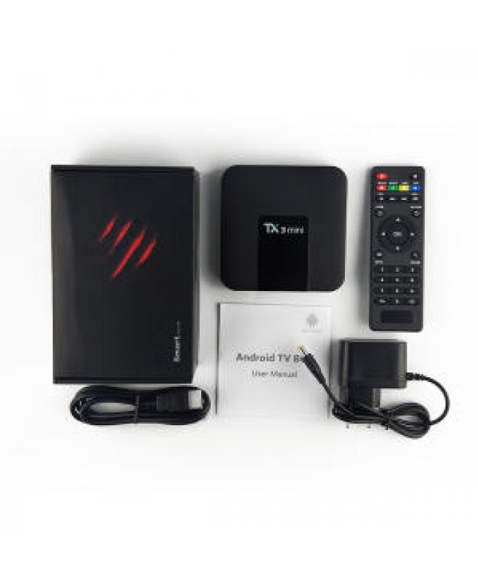 HOT Selling Android TV Box TX3 Mini Amlogic S905W Quad Core 1GB 8GB Android 7.1 2GB 16GB Set Top Box 2.4G WiFi H.265 4K